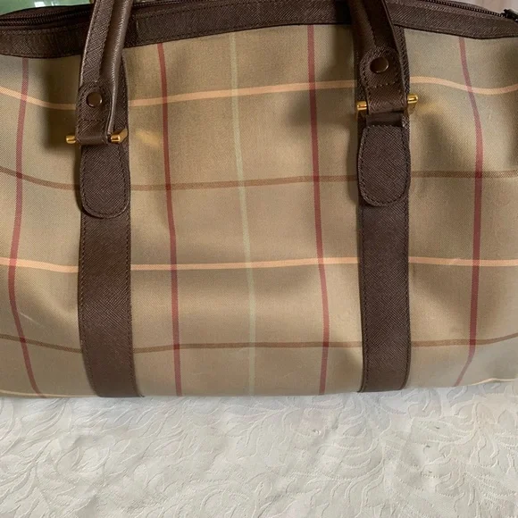 VintageBurberrys Tan and Brown Plaid